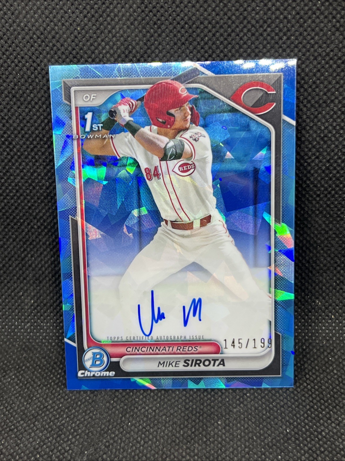2024 Bowman Chrome Sapphire Mike Sirota Auto /199 Reds