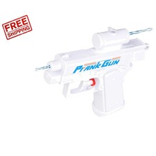 Novelty Two-Way Water Gun for Epic Pranks - 10 Inch White Water Shooter