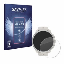 3x Savvies Schutzglas für Suunto Race 2 Echt Glas Panzer Display 9H