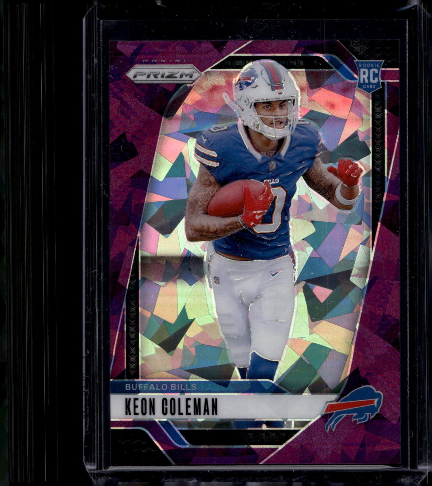 2024 Panini Prizm #362 Keon Coleman Purple Ice #/225