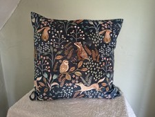 M&S Decorative Woodland Print Embroidered Cushion 50 x 50cm