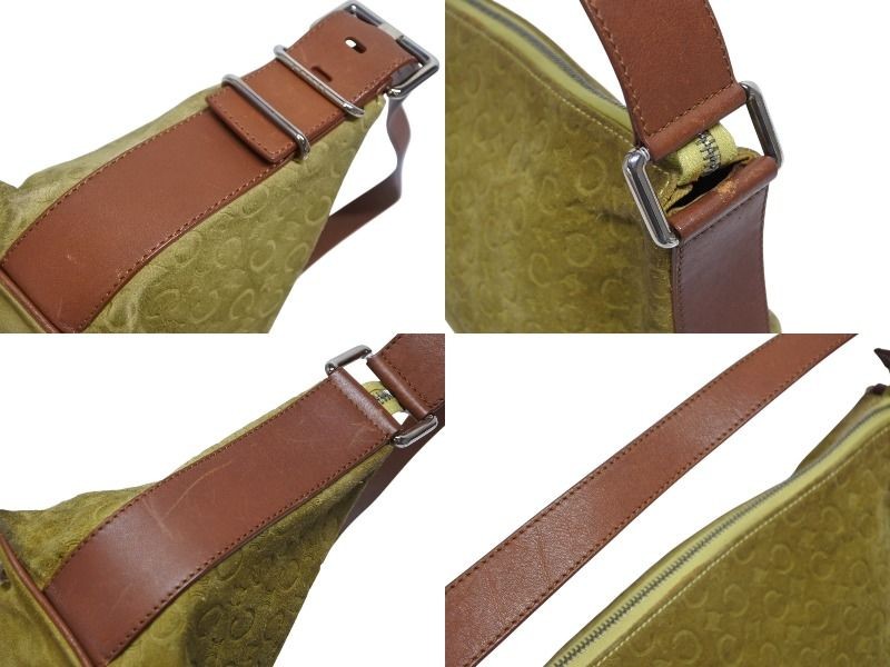 CELINE Macadam Pattern Embossed Suede Shoulder Ba… - image 6