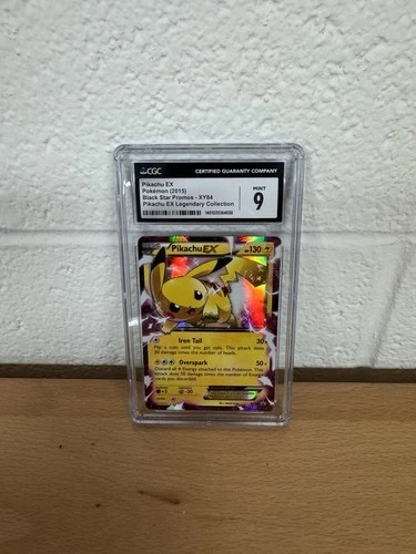 Pokemon Pikachu ex XY84 (2015) Black Star Promo Legendary Collection CGC 9