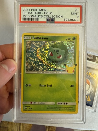 2021 Pokemon - McDonald’s 25th Collection Kanto Starters Holo Set - PSA 9 MINT! - Picture 3 of 6