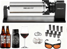 Creality Laser Rotary Roller Pro, 4-In-1 Y-Axis Rotary Chuck for Creality Falcon