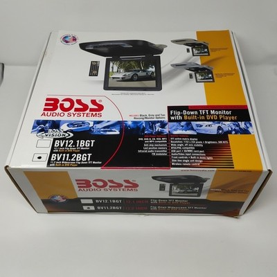 BOSS Audio Systems Flip-Down Widescreen TFT Monitor w Built In DVD Player BV11