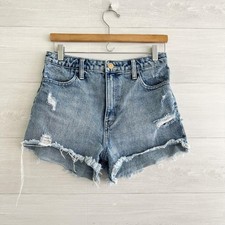 Show Me Your Mumu Arizona Cutoff Denim Shorts 26 High Rise Distressed