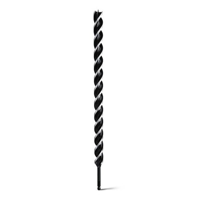11/8'' x 24'' Auger Drill Bit Soft Hard Wood Plastic Hex Shank Tri Flute