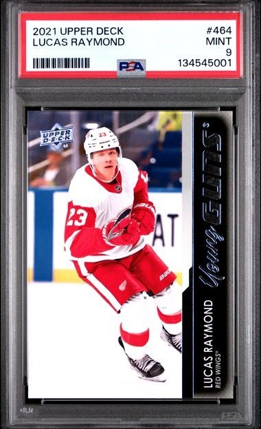 2021-22 Upper Deck Young Guns #464 LUCAS RAYMOND PSA 9