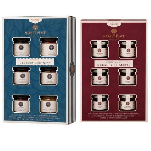 Luxury Chutney and Preserve Gift Set 6 Mini Jars