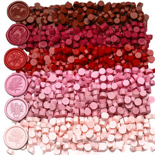 600Pcs Red Wax Seal Beads,6 Assorted Color Sealing Beads Ideal for Wax Seal Stam