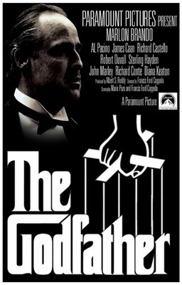 1972 The Godfather Movie Poster 11X17 Vito Corleone Marlon Brando