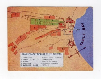 South Africa - Past & Present 1938 #20 Plan of Cape Town 1700 - Photo 1/2