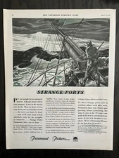 Paramount Pictures Strange Ports Gary Cooper Paul Lucas Vintage Print Ad 1931