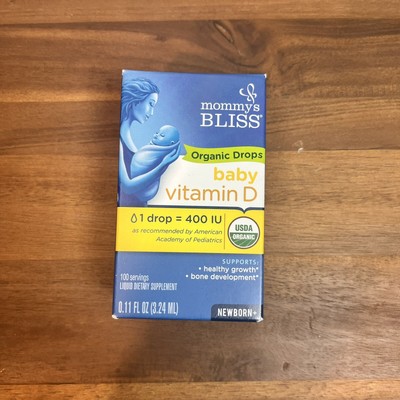 Mommy's Bliss - Organic Drops - Baby Vitamin D - Newborn   0.11 fl oz Exp. 04/25