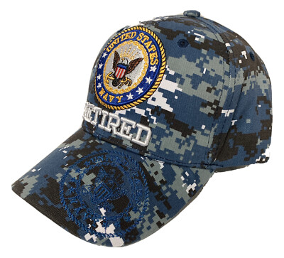 Navy Ruined Logo Cap