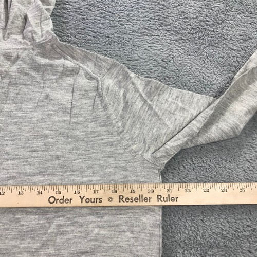 Naadam Sweater Womens Medium Full ZIp Hoodie Cashmere Grey Gray $295 Flint C453 - Picture 10 of 11