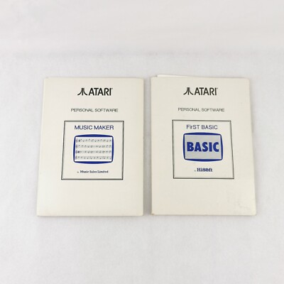Music Maker + First Basic Atari Disk Bundle