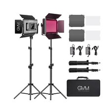 GVM RGB LED Video Light with Bluetooth Control, 60W Photography Studio Lighti...