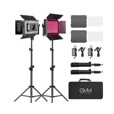 GVM RGB LED Video Light with Bluetooth Control, 60W Photography Studio Lighti...