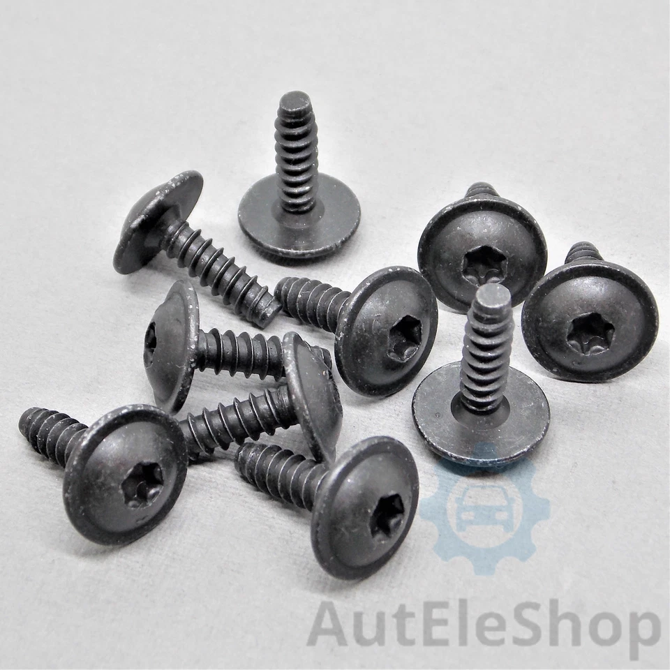 10x Torx SCHRAUBEN KLAMMER für AUDI SEAT SKODA PORSCHE VW N90775001