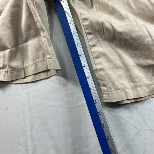 AB Studio Bermuda Shorts Womens Size 4 Tan Pockets Stretch - Picture 4 of 7