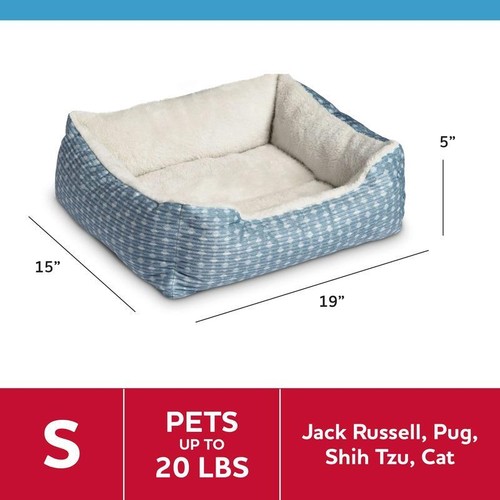 Cozy Small Dog Cat Cuddler Bed Soft Sleep Area Bolstered Walls Machine Washable - Picture 4 of 7