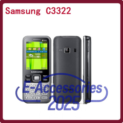 Samsung C3322 Duos La Fleur Dual Sim 2.2'' 2MP Bluetooth Original Mobile Phone