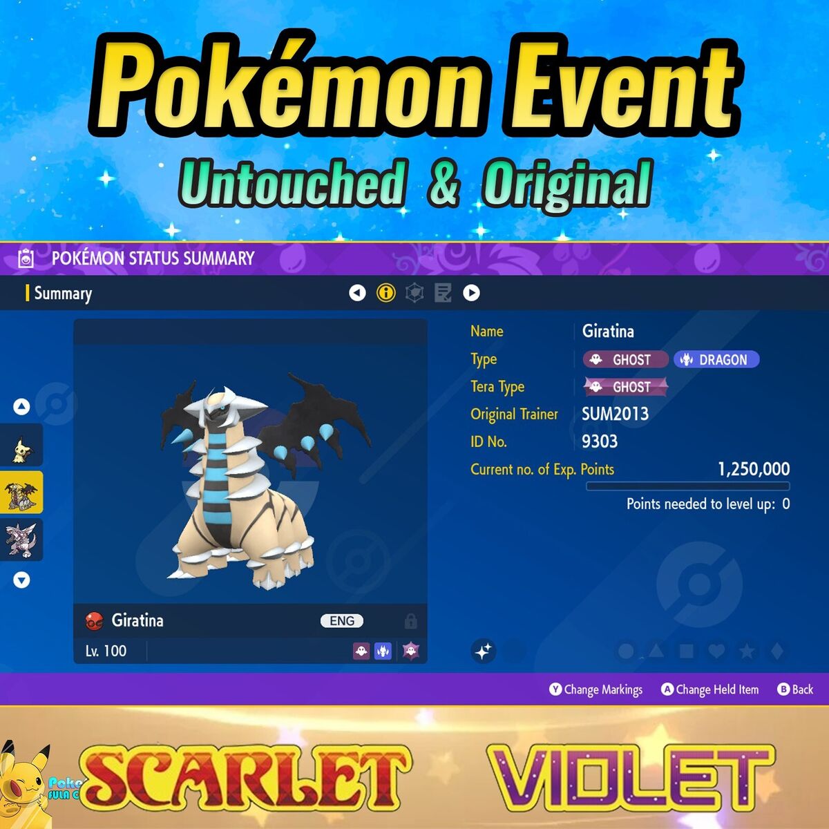 ✨ Shiny Giratina Event, American Summer Event, Pokémon Scarlet & Violet, UT