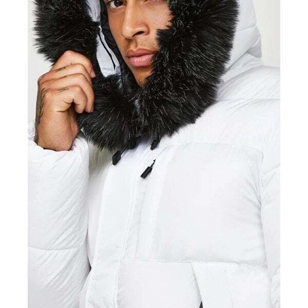 White hotsell parka coat