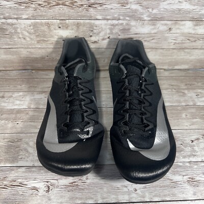Nike Zoom Rival Sprint Track Shoes Black Silver Men\'s Size 12 DC8753-001 New All Gender Nike Zoom Rival Sprint Spike - Black/Metallic  main image 2
