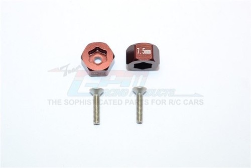 GPM MYT010/7.5 ALUMINUM FRONT HEX 7.5mm ADAPTERS AXIAL 1/18 YETI JR Truck - Picture 4 of 8