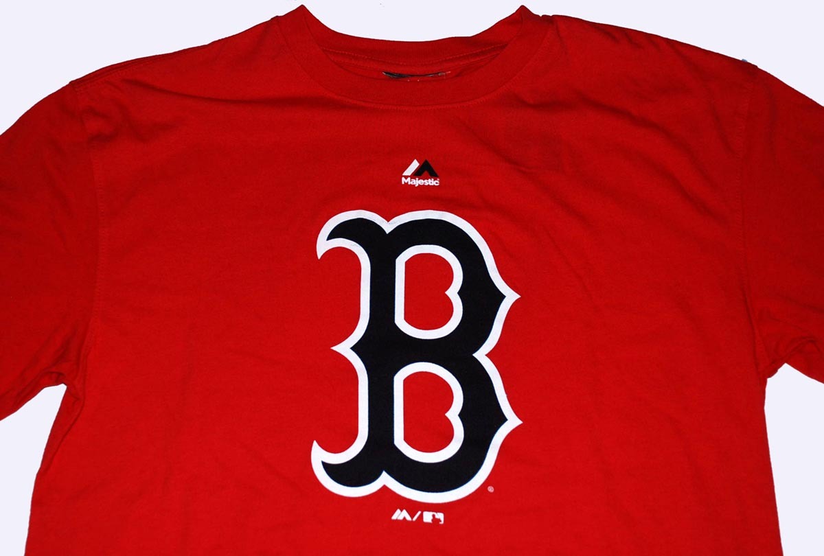 Boston Red Sox Boys RED Medium, Large & XL "B" Tee MLB by Adidas Free Ship USA image 2