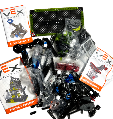 Vex Robotics parts, manuals, pieces HUGE lot Catapult, Crossbow