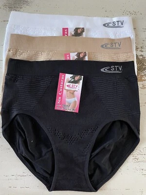Lot De 3 Culottes Gainantes Taille Haute STV Taille XL (44/46) - Photo 1/4