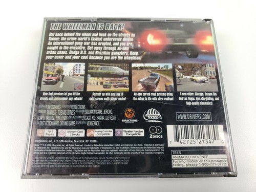 Driver & Driver 2 PS1 Playstation Greatest Hits Addition Tested Working Great - Picture 2 of 8