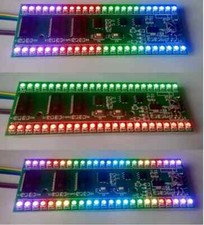 RGB MCU Display Pattern Dual Channel 24 LED VU Level Indicator Meter F Amplifier