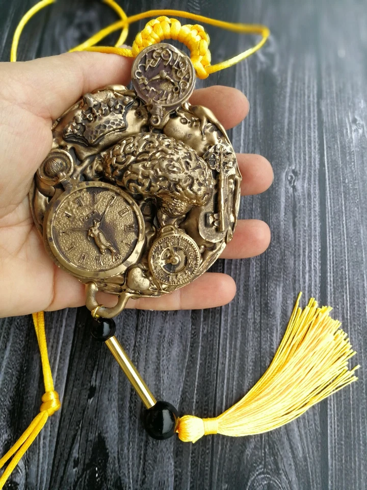 Talismán de la suerte poder efectivo atracción fortuna dinero colgante collar amuletos Foto 3 de 4