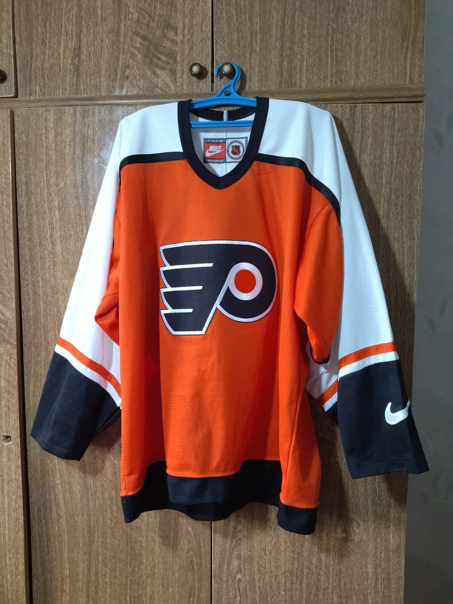 Maillot De Hockey Vintage CCM Philadelphia Flyers Années 90 - Taille L, Fabriqué Au Canada, Occasion