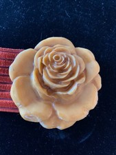 Charmant Vintage Rose Buckle Stretch Belt Size Small