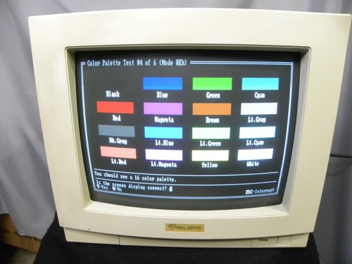 Vintage Relisys CRT Monitor Model RE1450 14" Color Monitor No Rust Clean Inside - Picture 7 of 23