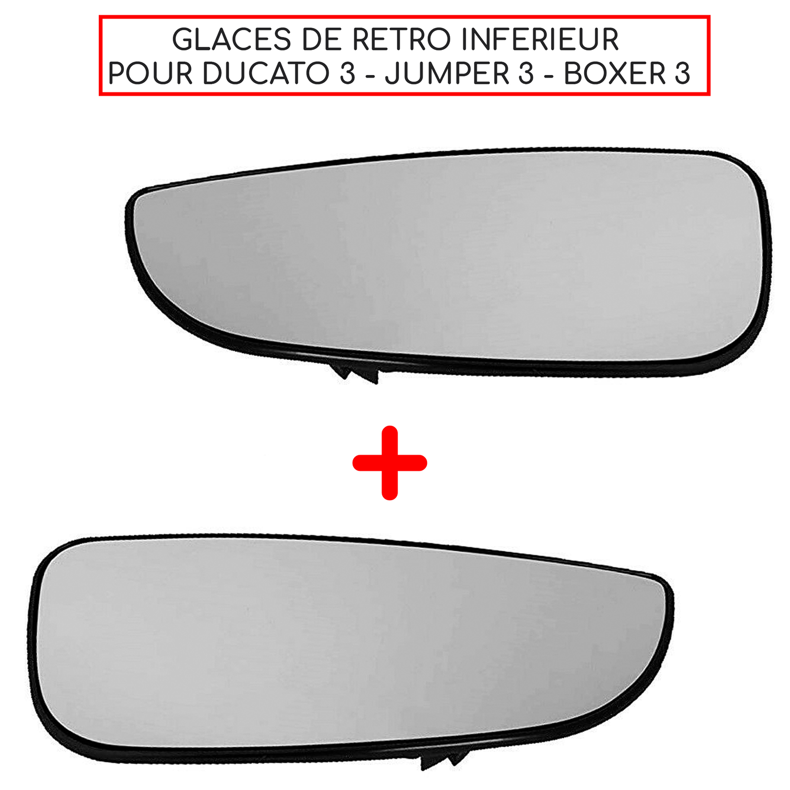 Miroir de rétro incurvé anti angle mort pour utilitaire Boxer Jumper 3