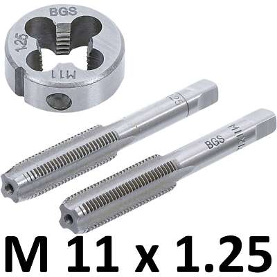 Jeu De 3 Tarauds à Main M11 X 1,25 HSS - Taraud, Filière En Coffret Et à L'unité