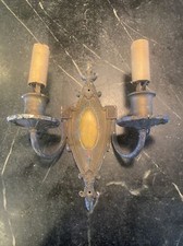 Vintage ORIGINAL 2 Arm Electric Wall Sconce