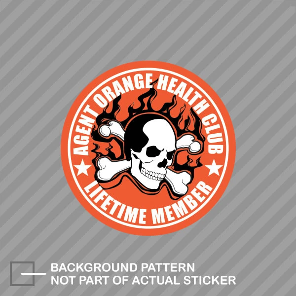 Agent Orange Health Club Sticker Decal Vinyl vietnam veteran vet lifetime  member | eBay