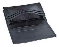 RFID Mens Slim Front Pocket Wallet Genuine Leather Bifold ID/Credit Card Holder