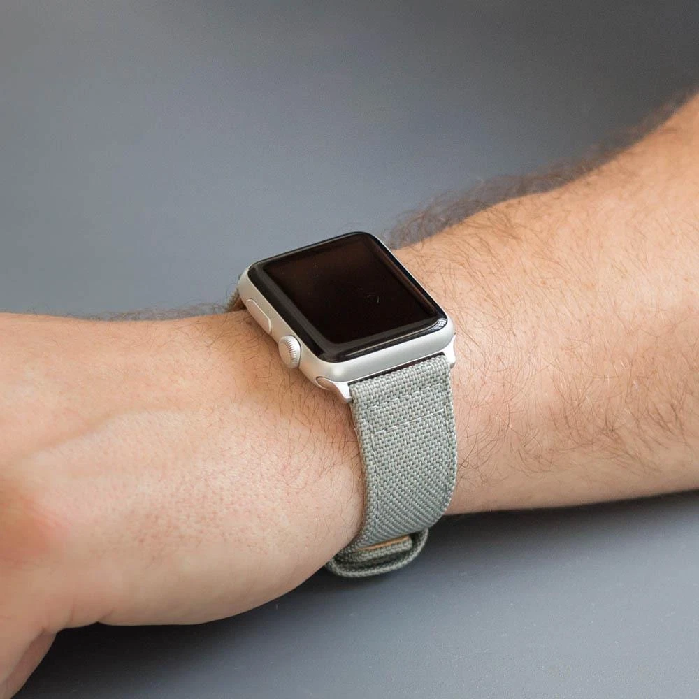 Grey leather apple hotsell watch band 38mm