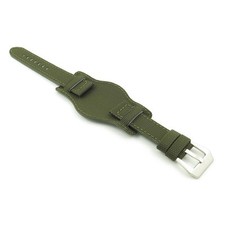 DASSARI Trooper Green Nylon Canvas Bund Mens Military Watch Band Strap 18mm-26mm