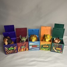 Vintage DISNEY The Lion King Finger Puppets - Lot Of 7 - 1995 Burger King