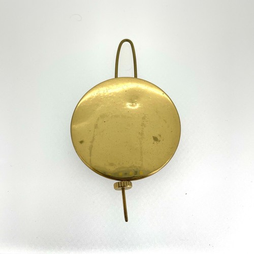Vintage Clock Pendulum – Brass Front Bob 52mm – 92mm High with Adjustment Nut – - Picture 3 of 6